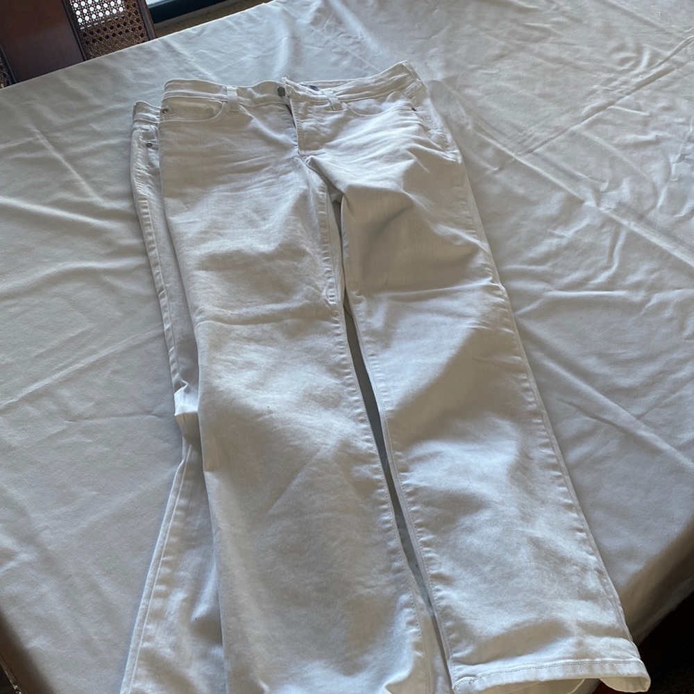 White NYDJ jeans